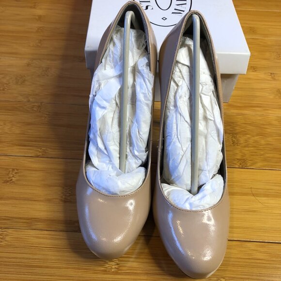 Trinitie Blush Steve Madden Stiletto Pump Heel Neutral Platform sz 9.5 - Picture 7 of 8